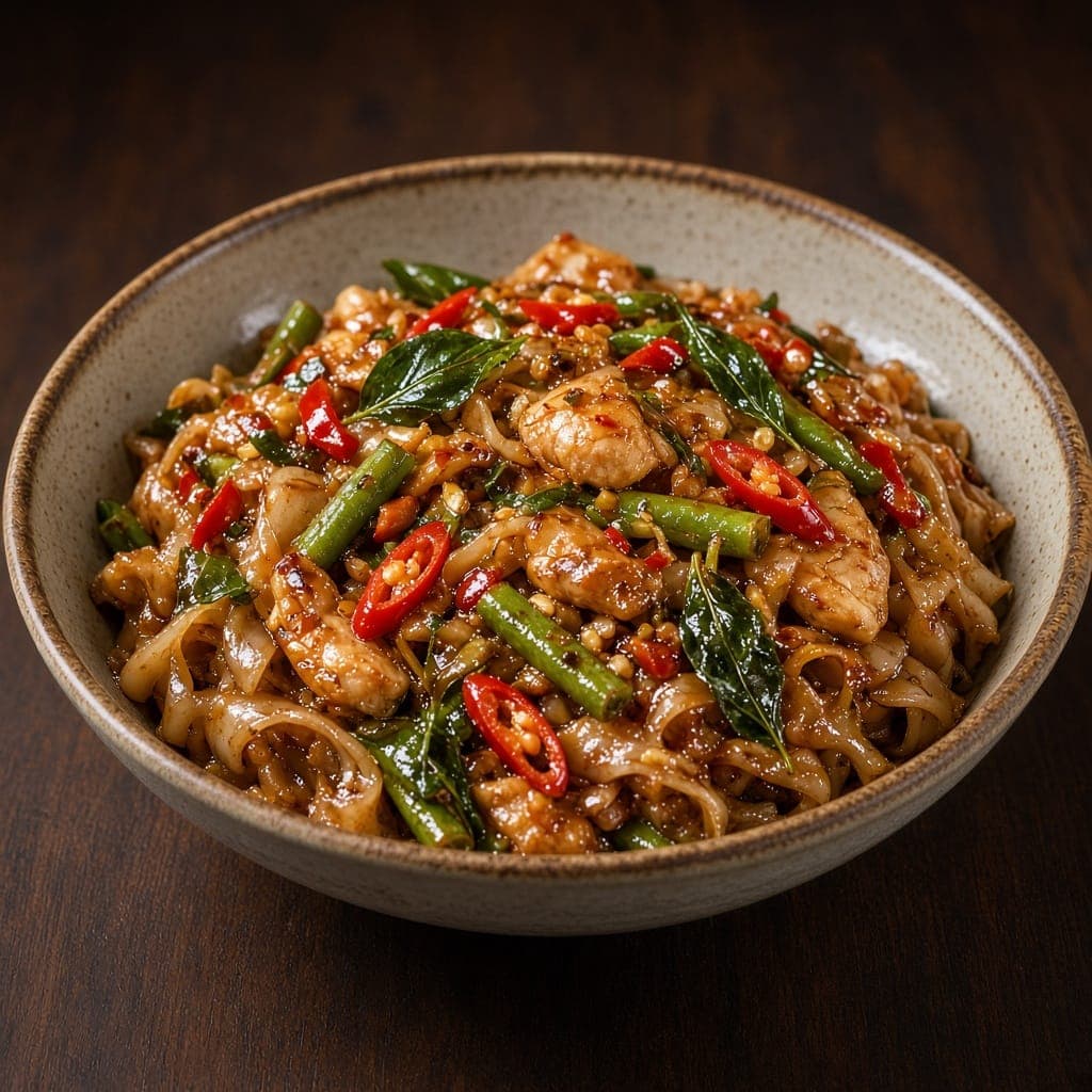 Drunken noodles